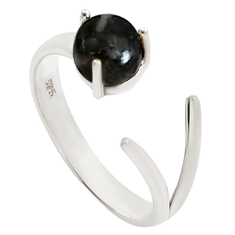 Adjustable - Mexican Cabbing Fossil Ring size-5 R-1176 SDR252383