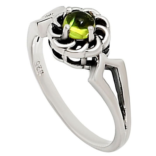 Peridot Ring size-8 R-1172 SDR252398