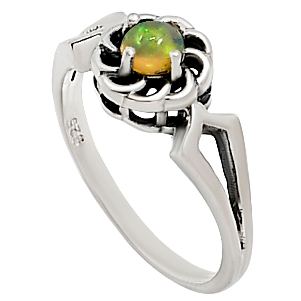 Ethiopian Opal Ring size-6 R-1172 SDR252436