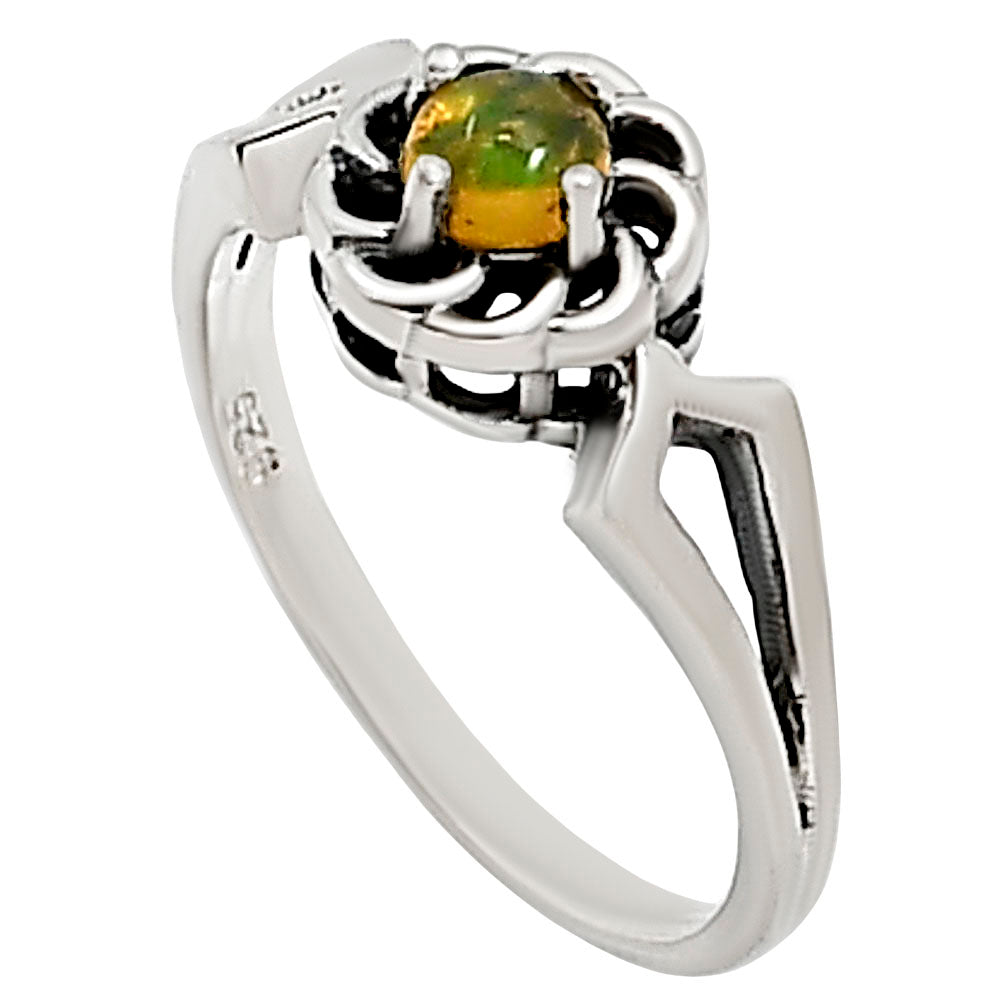 Ethiopian Opal Ring size-7 R-1172 SDR252440