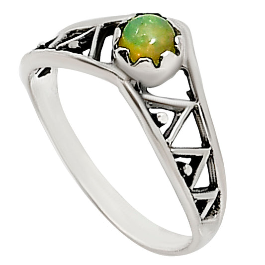 Ethiopian Opal Ring size-6 R-1172 SDR252481