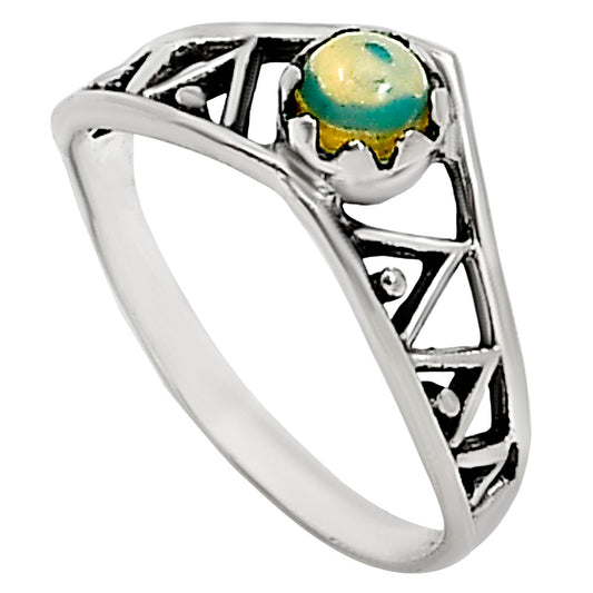 Ethiopian Opal Ring size-6 R-1172 SDR252485