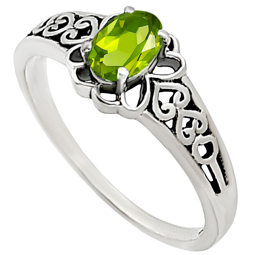 Peridot Ring size-7 R-1172 SDR252558