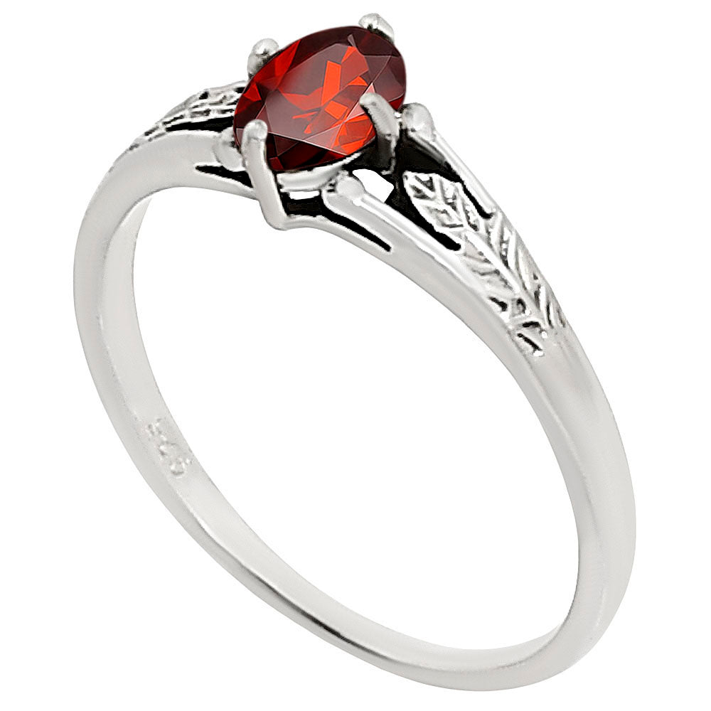Hessonite Garnet Ring size-8 R-1172 SDR252611