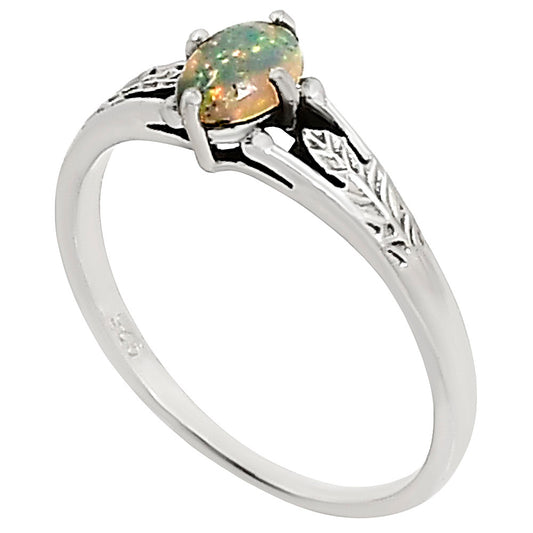 Ethiopian Opal Ring size-8 R-1172 SDR252651