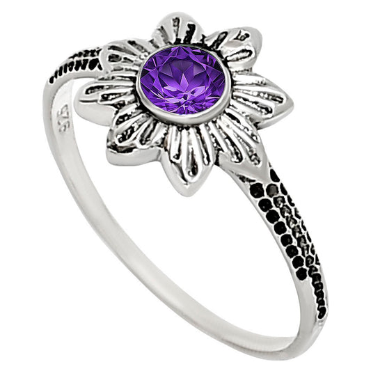Amethyst Ring size-7 R-1710 SDR252708