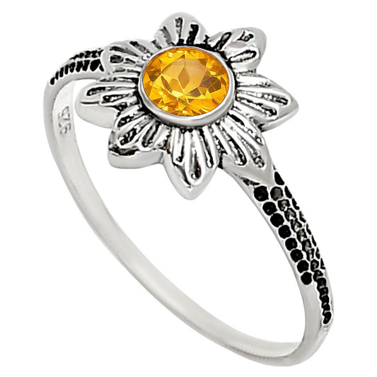 Citrine Ring size-5 R-1710 SDR252715