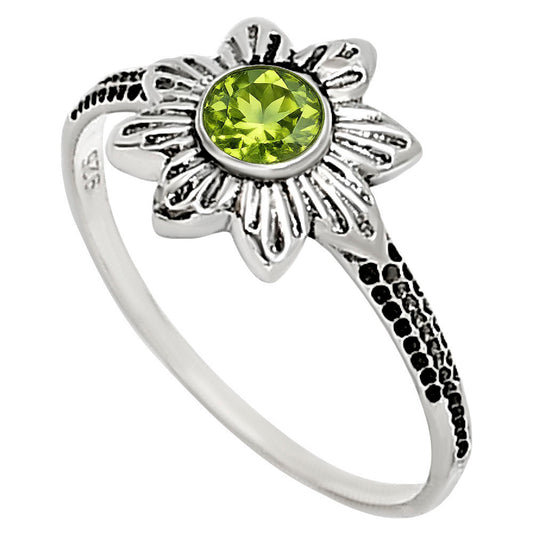 Peridot Ring size-8 R-1710 SDR252738