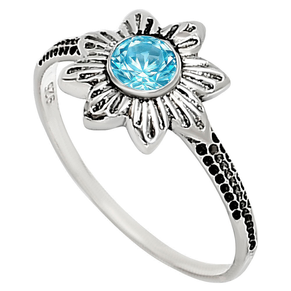 Sky Blue Topaz Ring size-6 R-1710 SDR252748