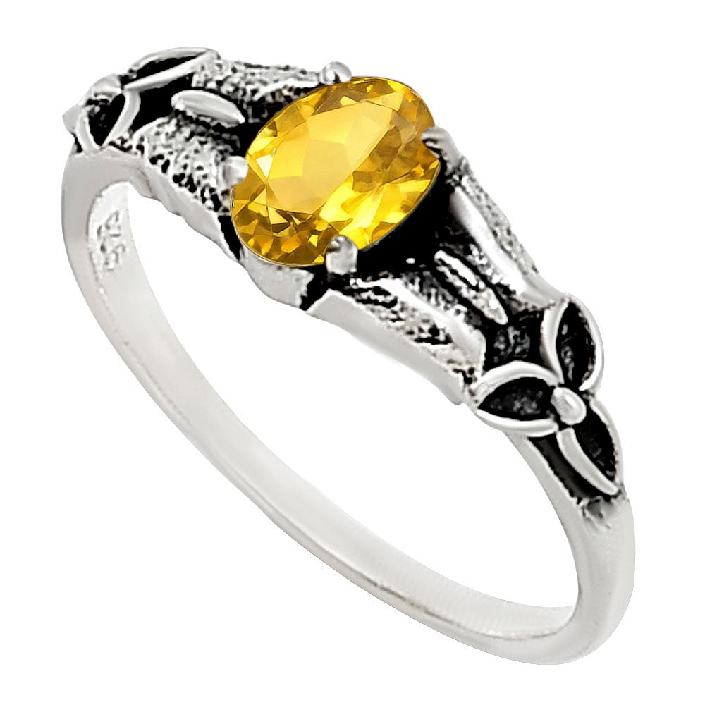 Citrine Ring size-7 R-1746 SDR252846