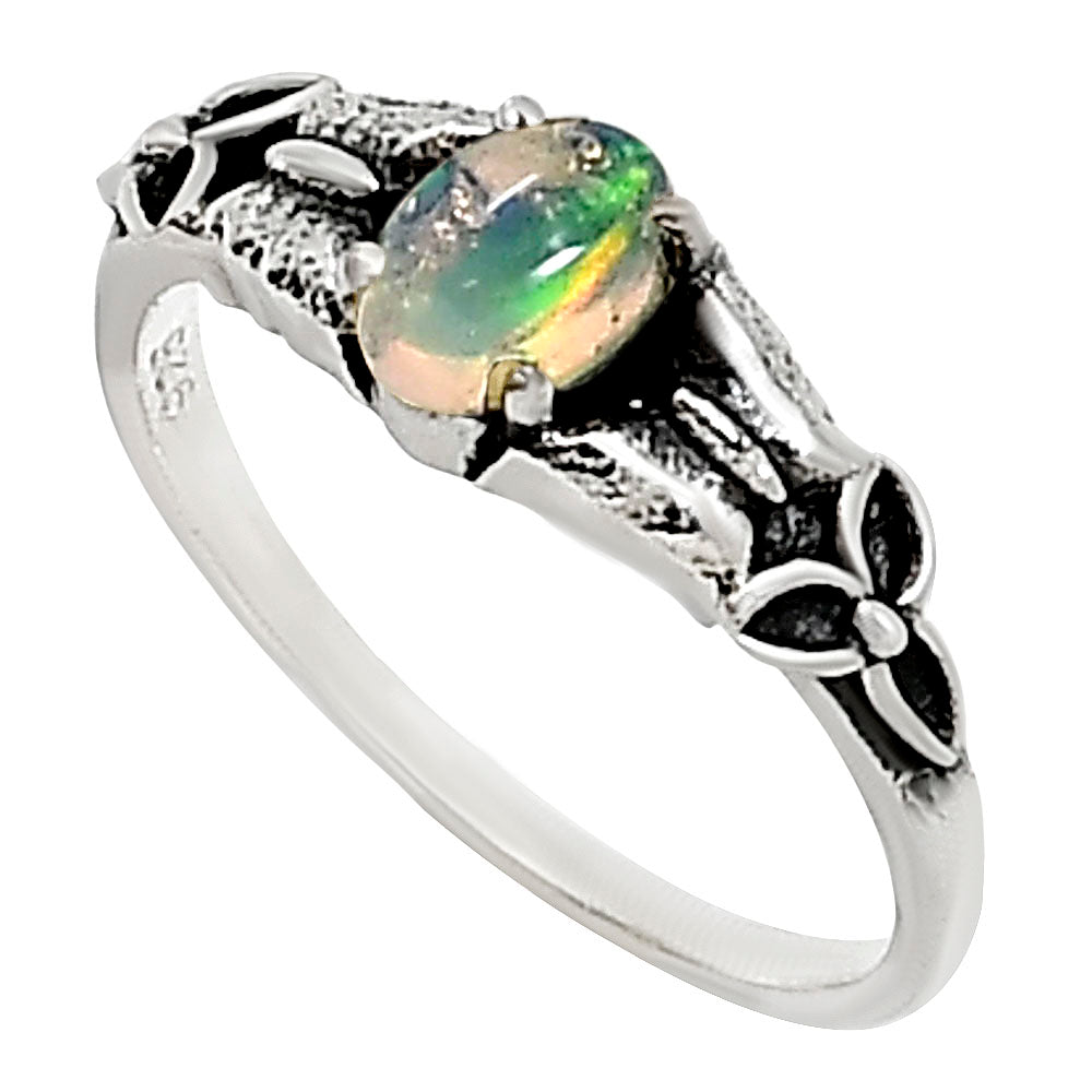 Ethiopian Opal Ring size-8 R-1746 SDR252866