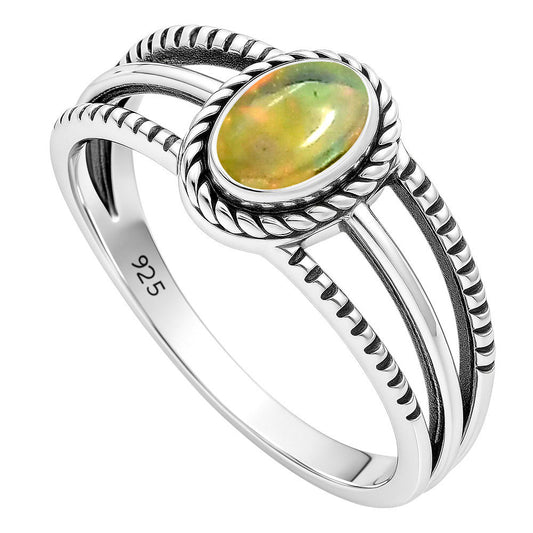 Ethiopian Opal Ring size-6 R-1010 SDR253026