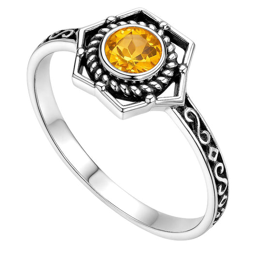 Citrine Ring size-8 R-1744 SDR253035