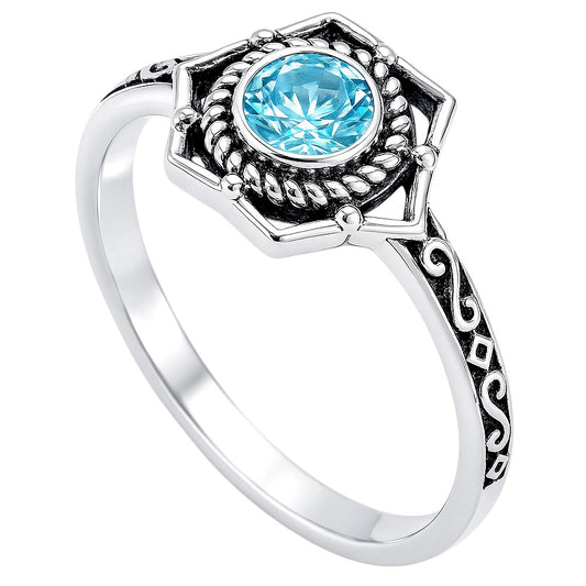 Sky Blue Topaz Ring size-6 R-1744 SDR253041
