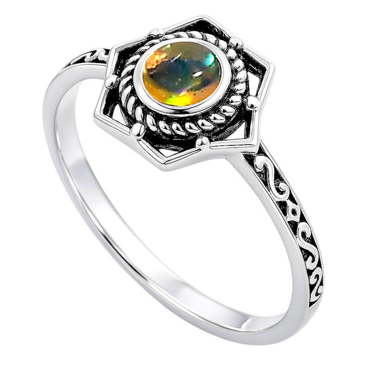 Ethiopian Opal Ring size-5 R-1744 SDR253070