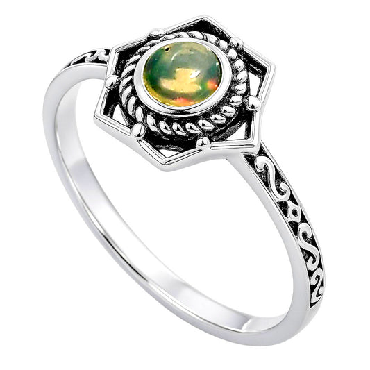 Ethiopian Opal Ring size-7 R-1744 SDR253078