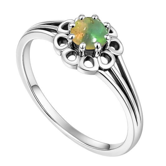 Ethiopian Opal Ring size-5 R-1761 SDR253087