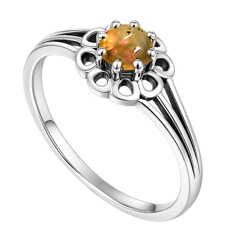 Ethiopian Opal Ring size-5 R-1761 SDR253095
