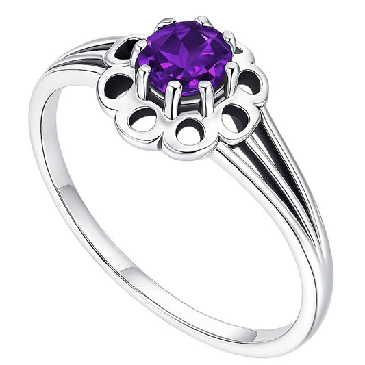 Amethyst Ring size-8 R-1761 SDR253120
