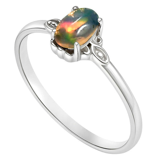 Ethiopian Opal Ring size-8 R-1721 SDR253186