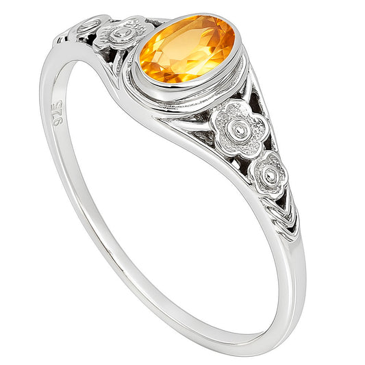 Citrine Ring size-6 R-1292 SDR253211