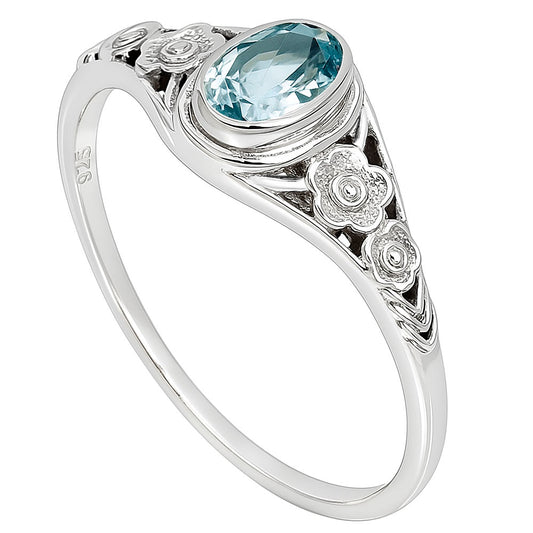 Sky Blue Topaz Ring size-6 R-1292 SDR253218