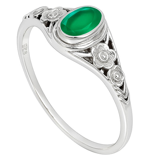 Green Onyx Ring size-6 R-1292 SDR253222