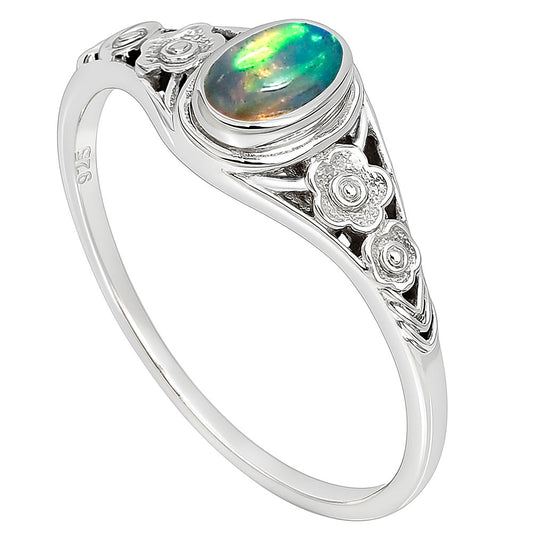 Ethiopian Opal Ring size-6 R-1292 SDR253274