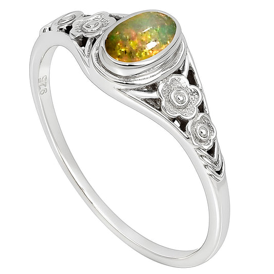 Ethiopian Opal Ring size-8 R-1292 SDR253279
