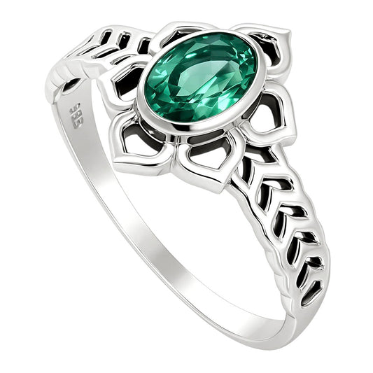 Green Tourmaline Ring size-5 R-1744 SDR253284