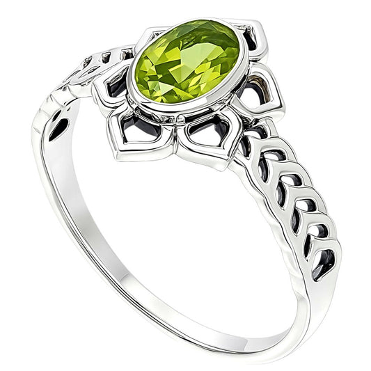 Peridot Ring size-6 R-1744 SDR253293