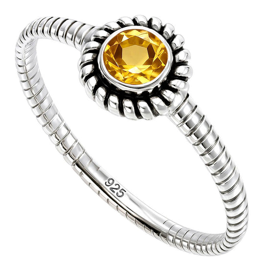 Citrine Ring size-5 R-1045 SDR253343