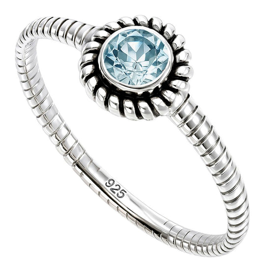 Sky Blue Topaz Ring size-8 R-1045 SDR253359