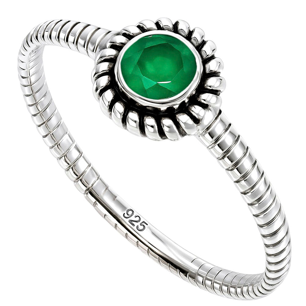 Green Onyx Ring size-6 R-1045 SDR253366