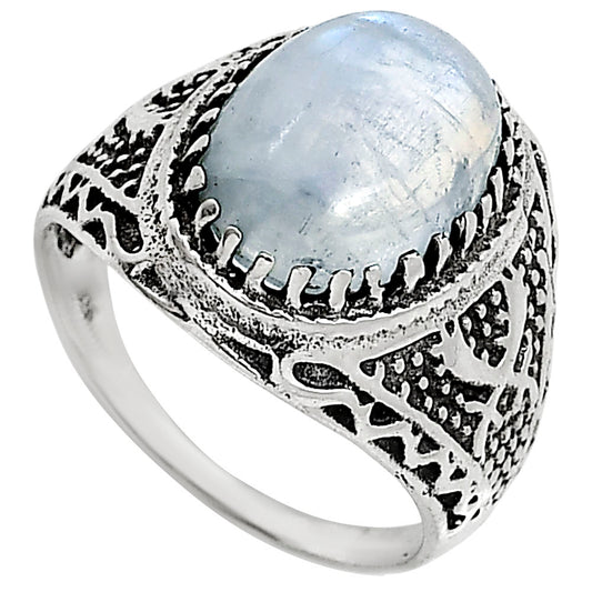 Rainbow Moonstone Ring size-9 R-1738 SDR253492