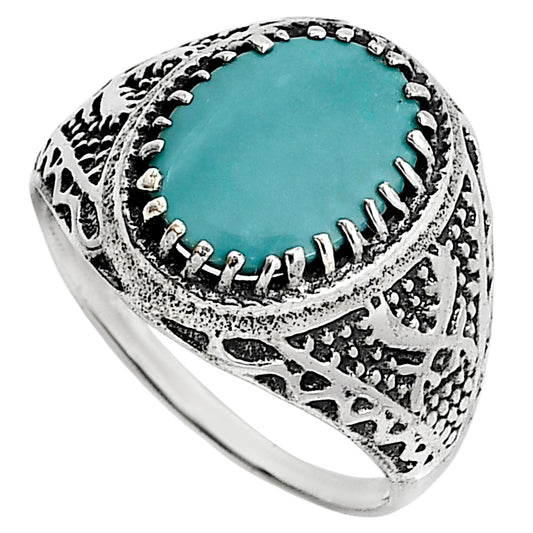 Natural Rare Turquoise Nevada Aztec Mt Ring size-11 R-1738 SDR253501