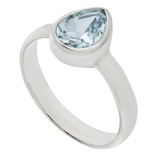 Aquamarine Ring size-8 R-1001 SDR253584