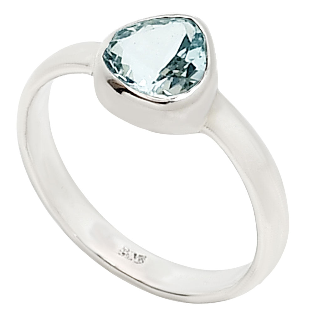 Aquamarine Ring size-7 R-1001 SDR253659