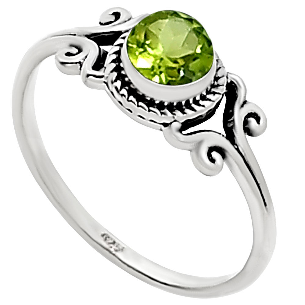 Peridot Ring size-8 R-1358 SDR253701