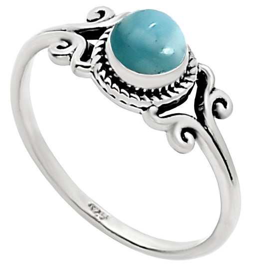 Larimar (Dominican Republic) Ring size-8 R-1358 SDR253721