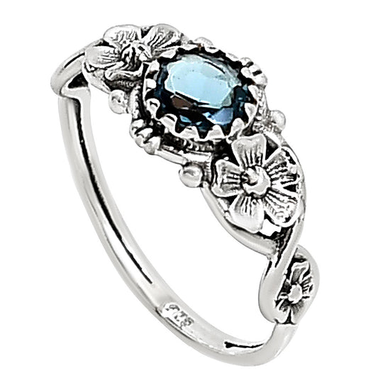 London Blue Topaz Ring size-5 R-1292 SDR253783