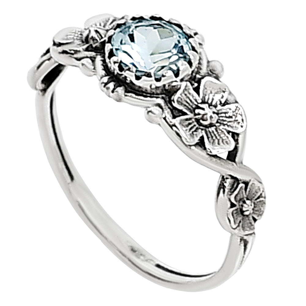 Sky Blue Topaz Ring size-5 R-1292 SDR253800