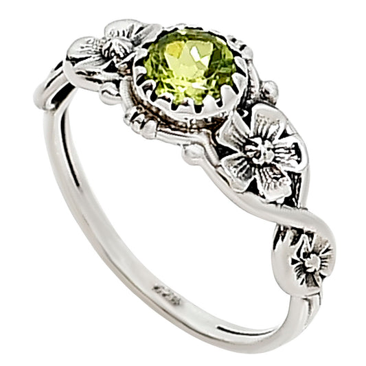 Peridot Ring size-7 R-1292 SDR253811