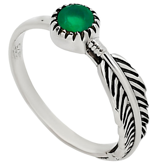 Green Onyx Ring size-6 R-1042 SDR253850