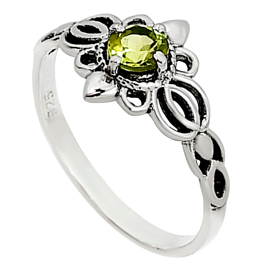 Peridot Ring size-8 R-1172 SDR253897