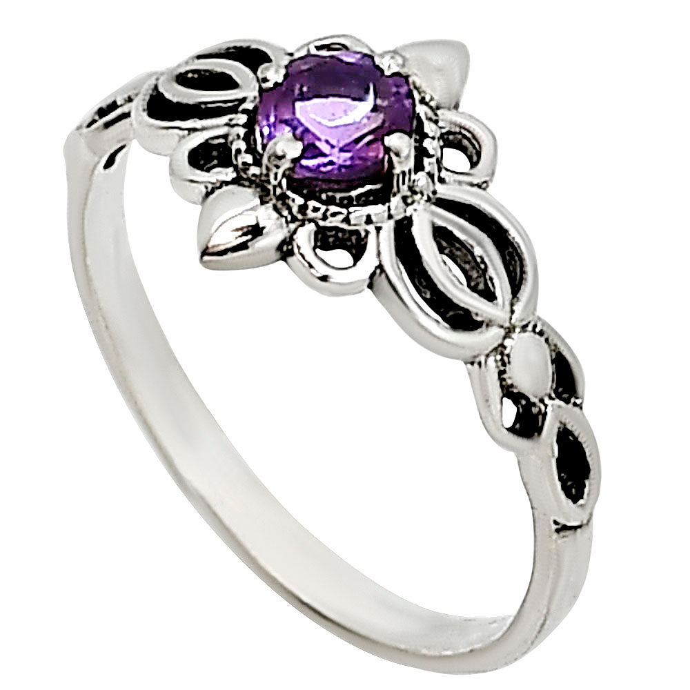 Amethyst Ring size-8 R-1172 SDR253922