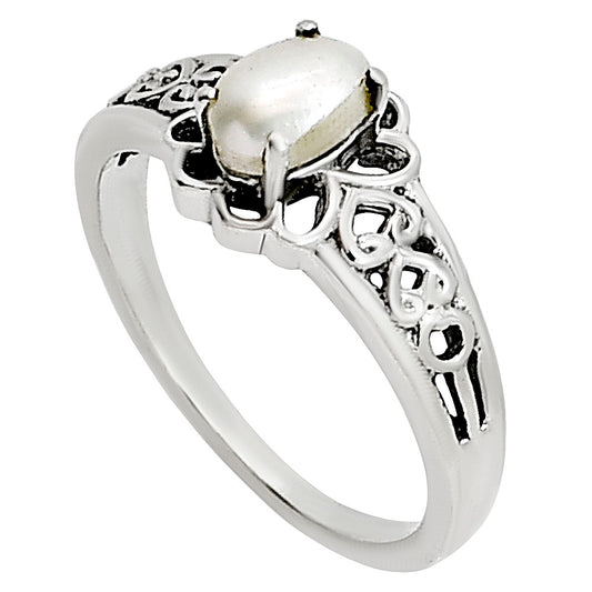 Natural Fresh Water Pearl Ring size-5 R-1172 SDR254063