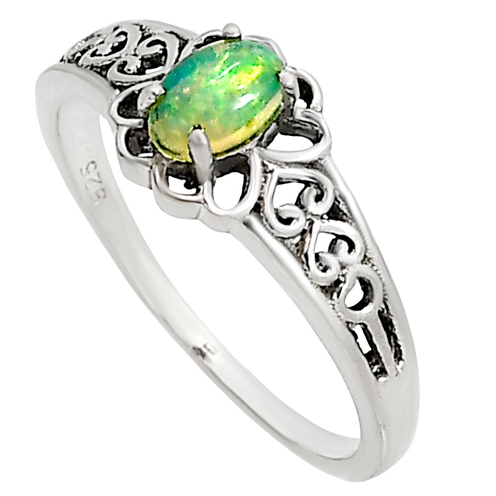 Ethiopian Opal Ring size-7 R-1172 SDR254074