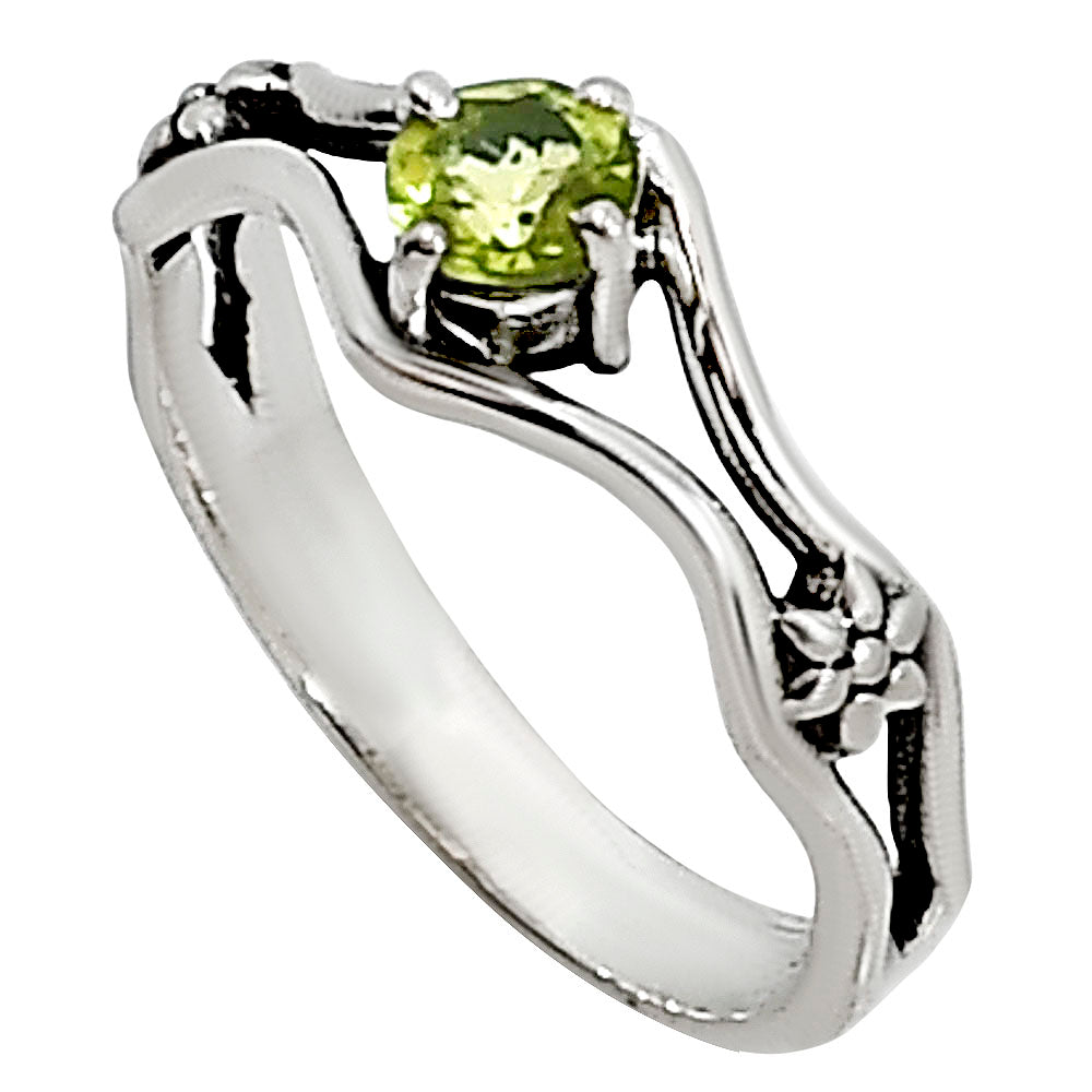 Peridot Ring size-5 R-1720 SDR254114