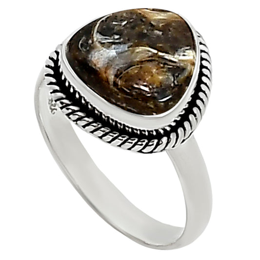 Turtella Jasper Ring size-7 R-1009 SDR254168